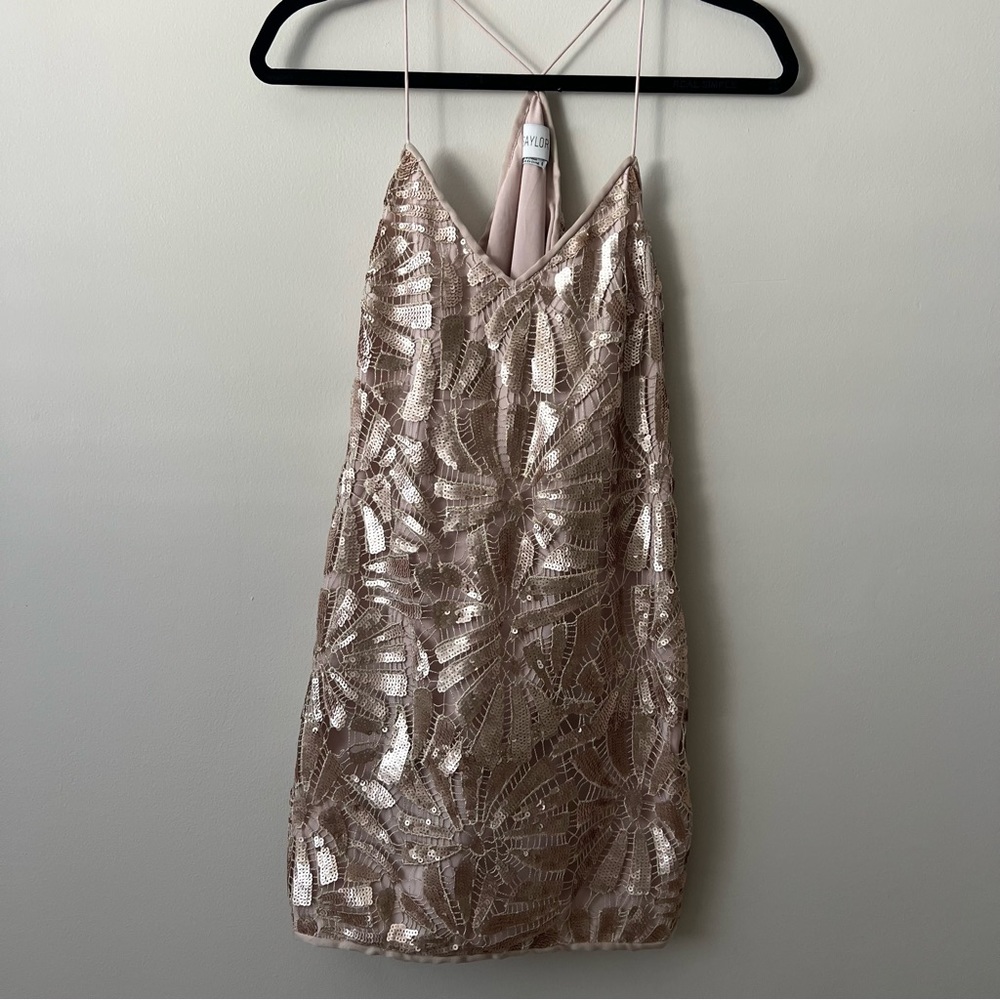 NWOT Saylor Gold Sequin Mini Dress- New Years Eve!